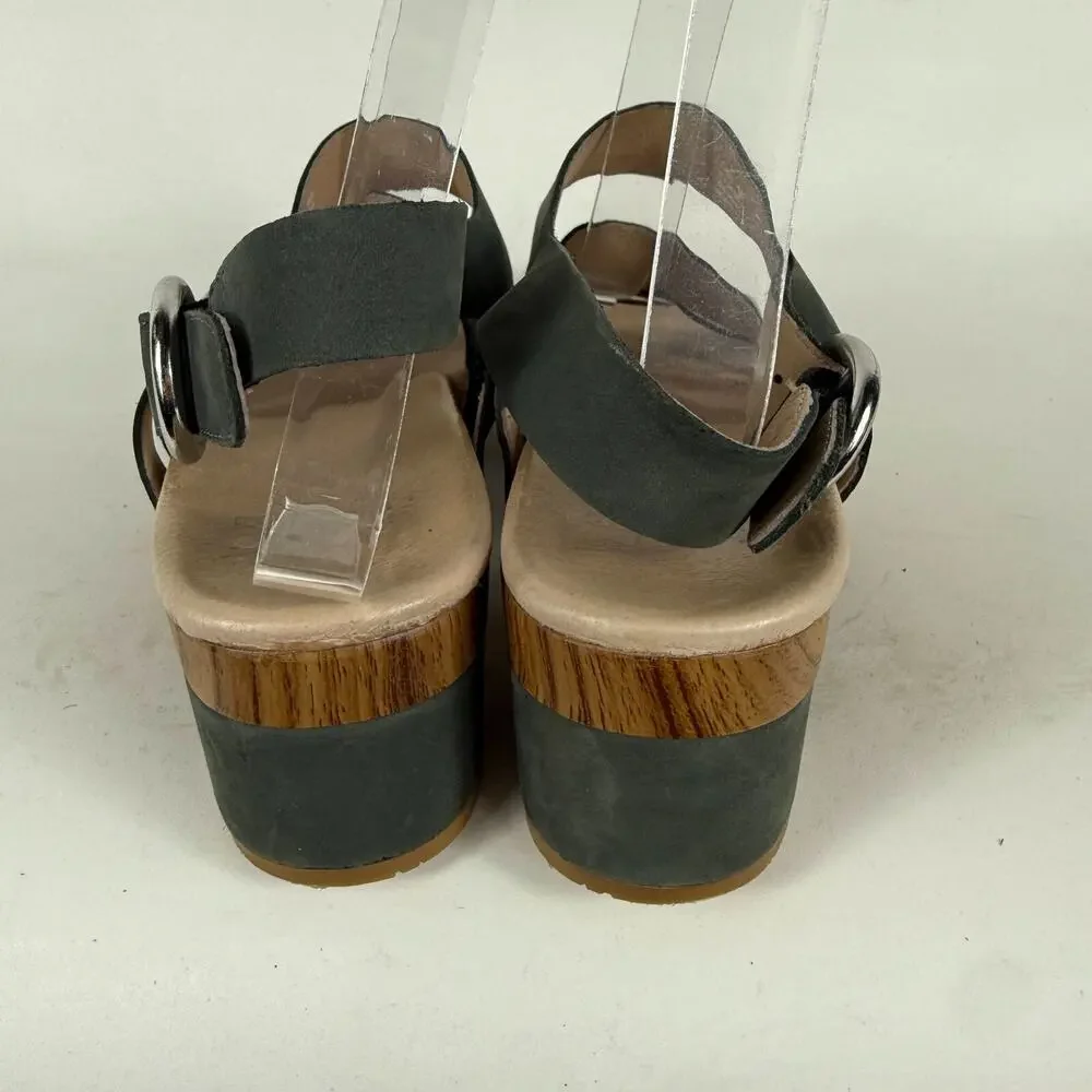 Dansko Maribeth Sandal Women's 9.5 Multicolor Leather Hook & Loop Open Toe